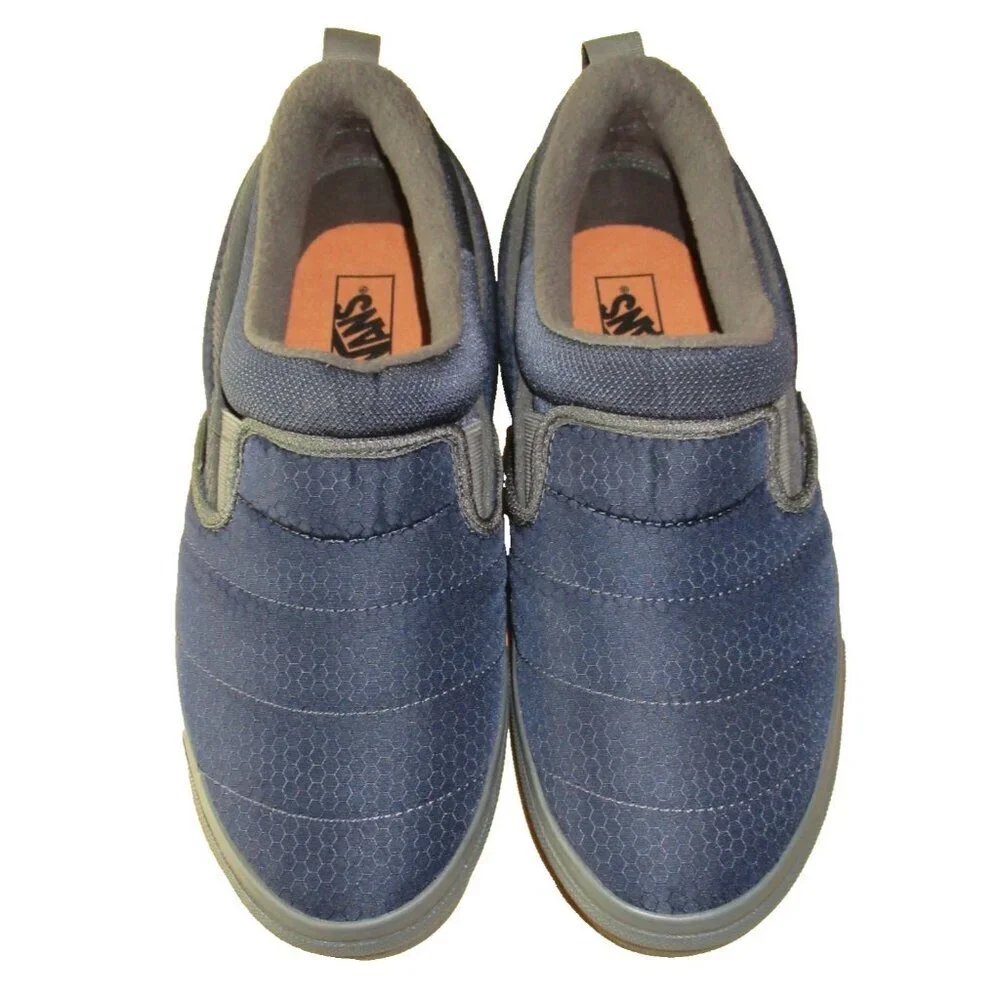 Vans Men's Slip On Mid Cozy Mesh Parisian Night Blue Sneaker Shoes Sizes NIB